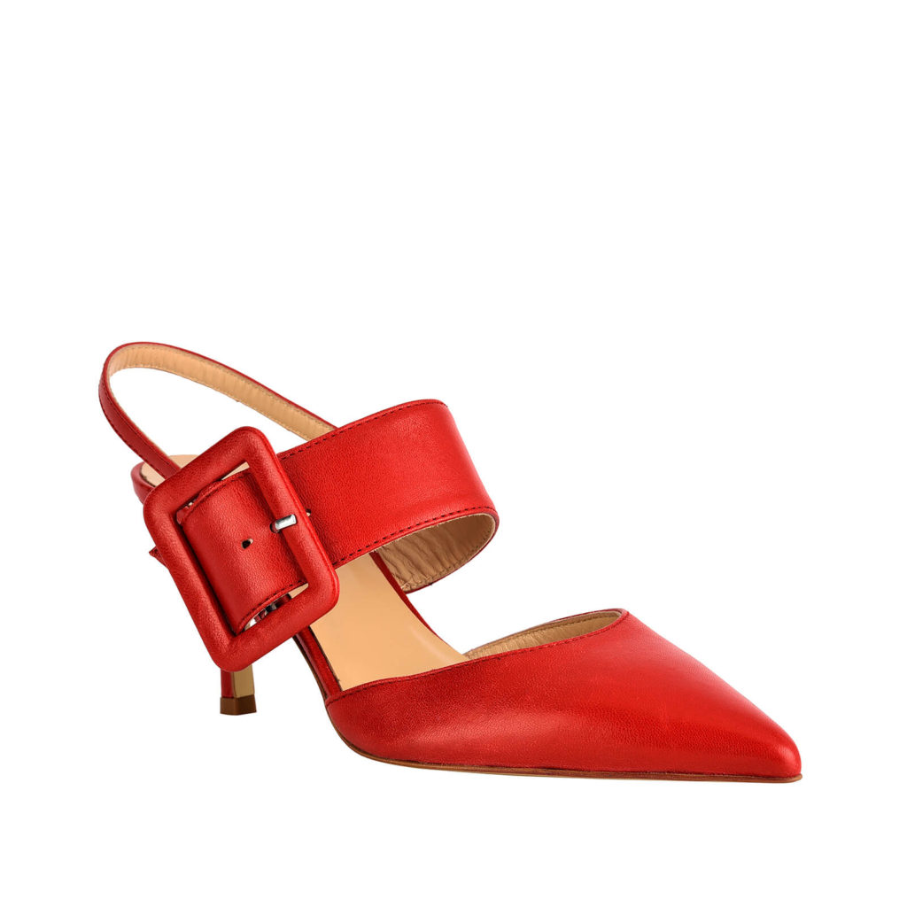 sandal with red formentini heel