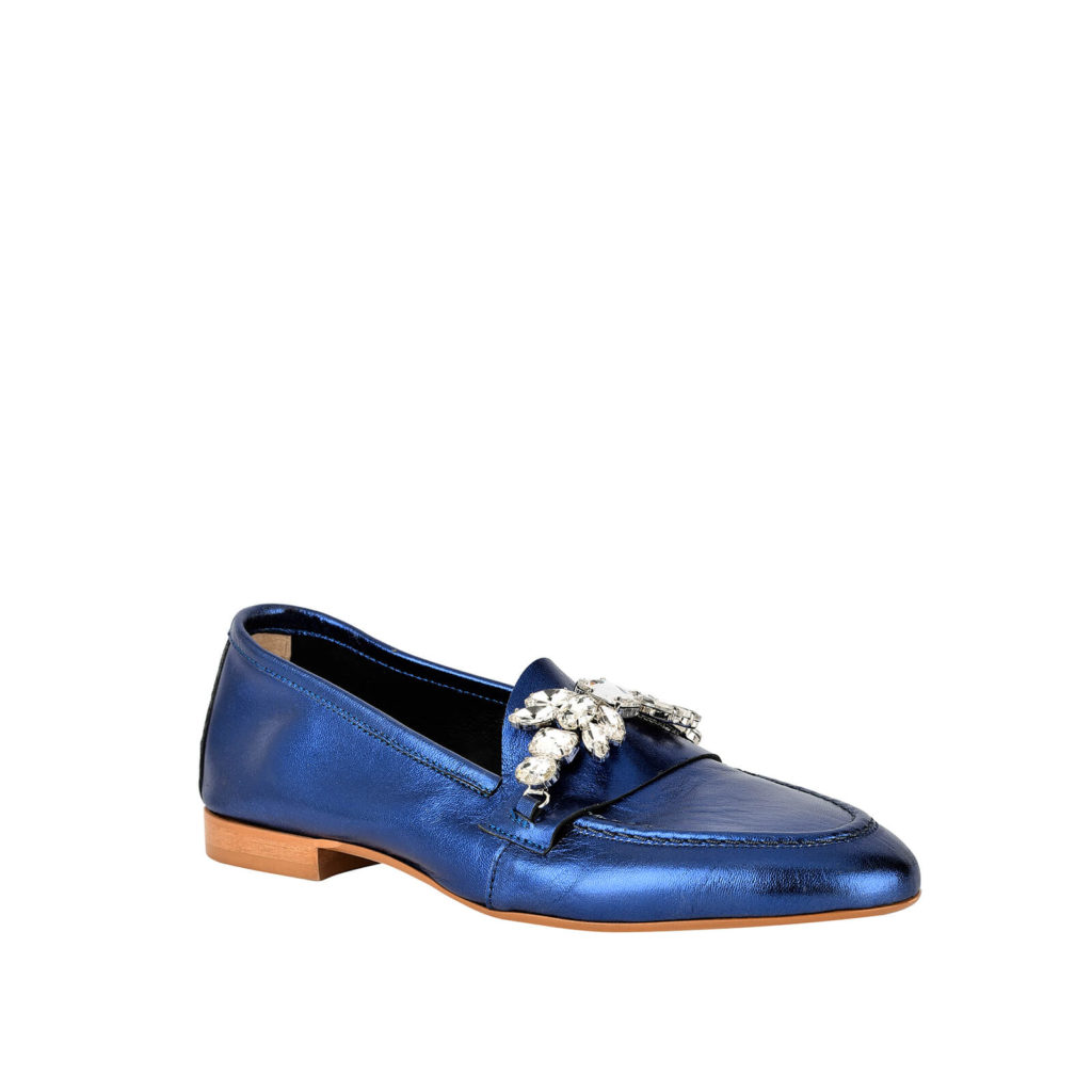 blue formentini moccasin